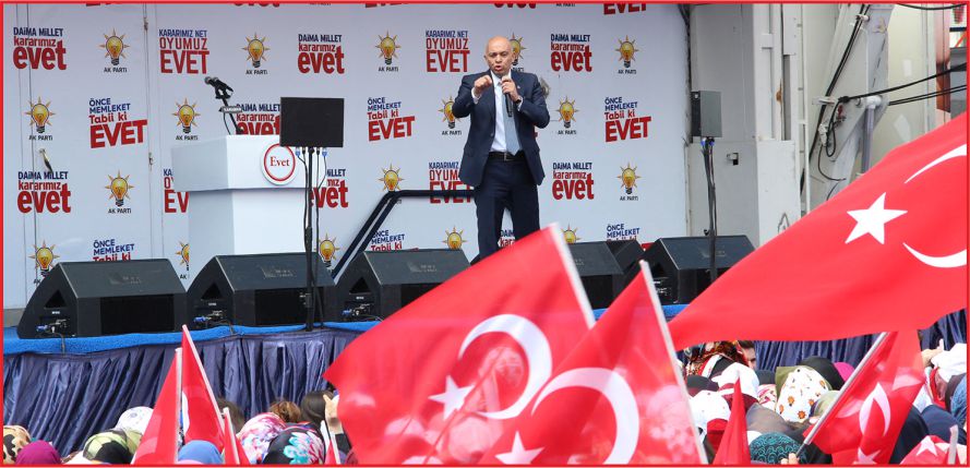 “VATANIMIZ VE BAYRAĞIMIZ İÇİN EVET”