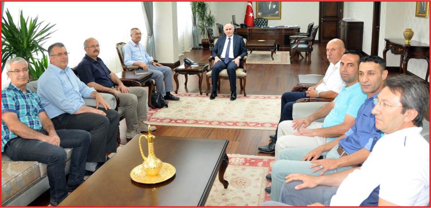 VALİ MERAL’E ZİYARETLER SÜRÜYOR