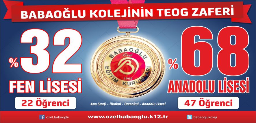 BABAOĞLU’NUN TEOG BAŞARISI