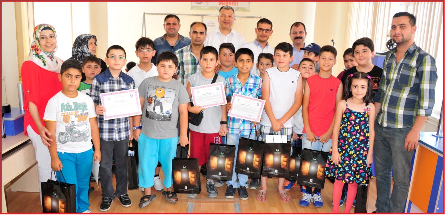 DENEME VE BİLİM MERKEZİ ÖĞRENCİLERİ SERTİFİKALARINI ALDI