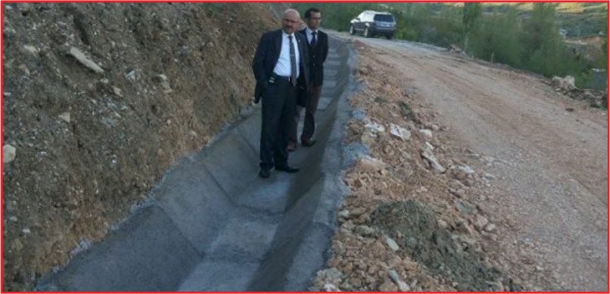 SARIVELİLER’DE SULAMA  KANALI