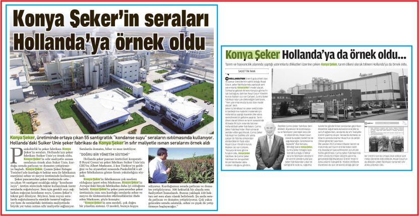 DÜNYA HOLLANDA’YI ÖRNEK ALIYOR, HOLLANDALILAR İSE BİR TÜRK ŞİRKETİNİ