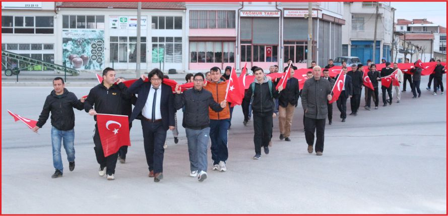 KARAMAN'DA "57. ALAY ÇANAKKALE VEFA YÜRÜYÜŞÜ" YAPILDI