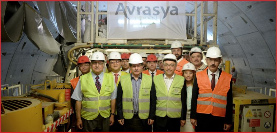 AVRASYA TÜNELİ İNŞAATINI İNCELEDİLER
