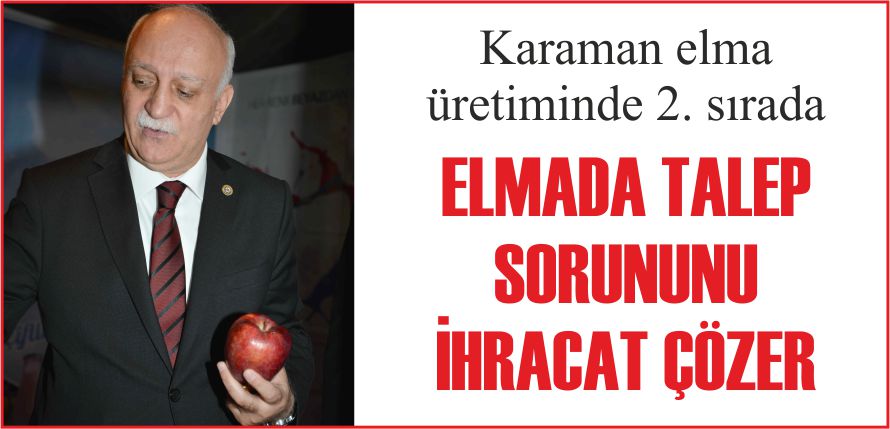 ELMADA TALEP SORUNUNU İHRACAT ÇÖZER