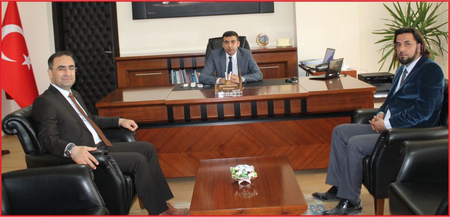 GENEL SEKRETER DR. HASAN ARSLAN ERMENEK KAYMAKAMINI ZİYARET ETTİ
