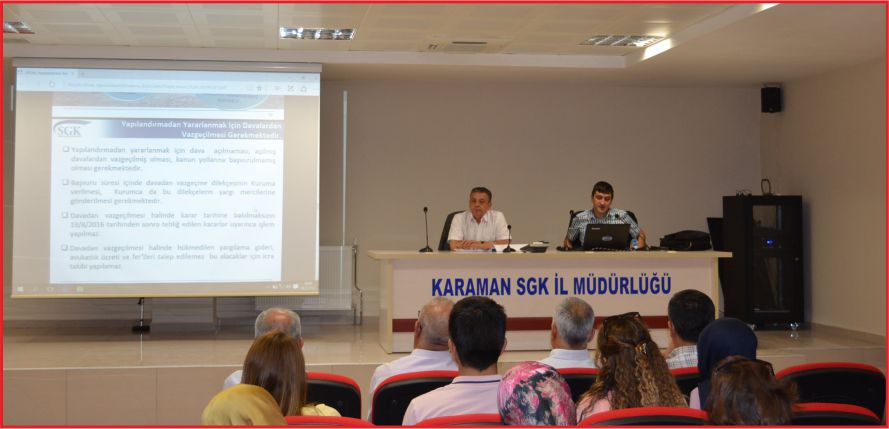 SGK’DAN BİLGİLENDİRME TOPLANTISI