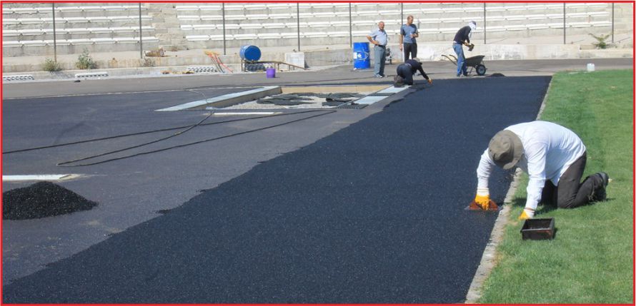 TARTAN ATLETİZM PİSTİ’NİN YAPIMINA BAŞLANDI