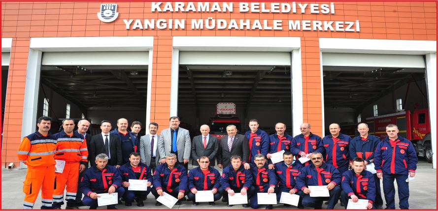 İTFAİYE PERSONELİNE SERTİFİKA