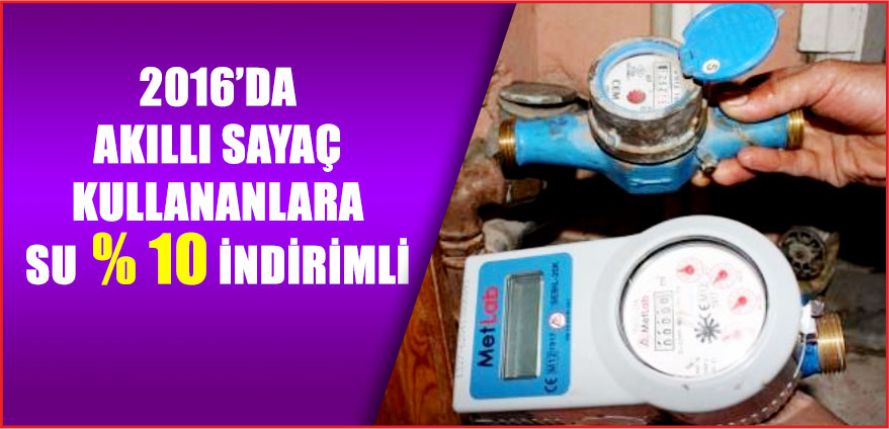 SU YÜZDE 10 İNDİRİMLİ