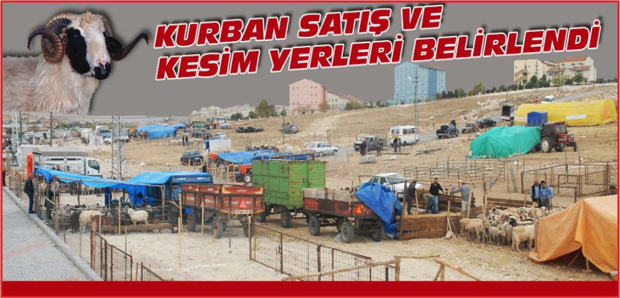 KARAMAN’DA KURBAN SATIŞ VE KESİM YERLERİ BELİRLENDİ