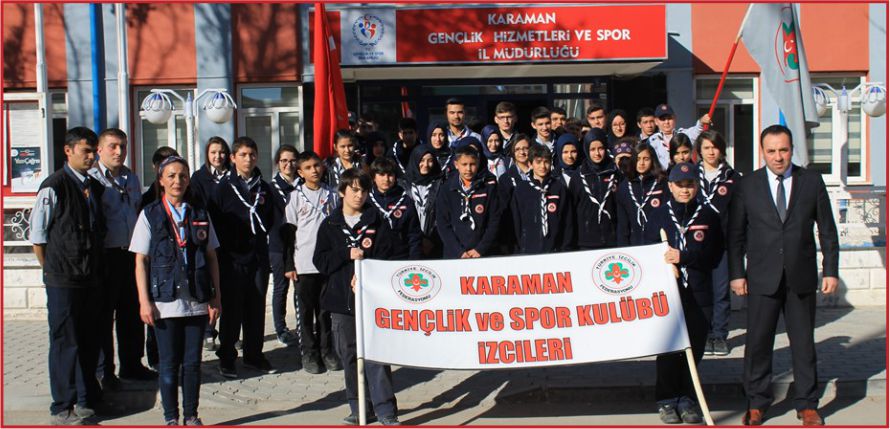 KARAMANLI İZCİLER ERMENEK’E UĞURLANDI