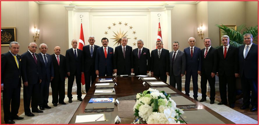 CUMHURBAŞKANI İŞ DÜNYASINI KABUL ETTİ!