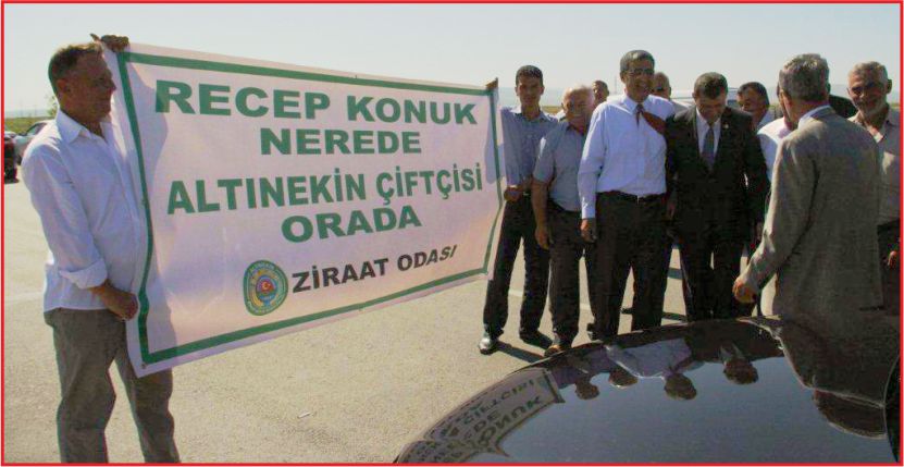 ÜRETİCİLER RECEP KONUK’U BAĞRINA BASTI
