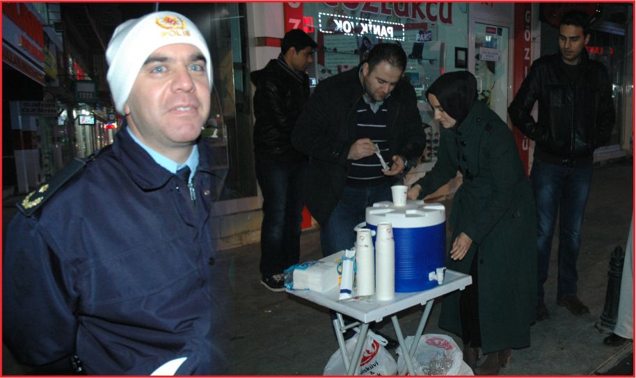 POLİSTEN KAHVELİ VE ÇAYLI UYGULAMA