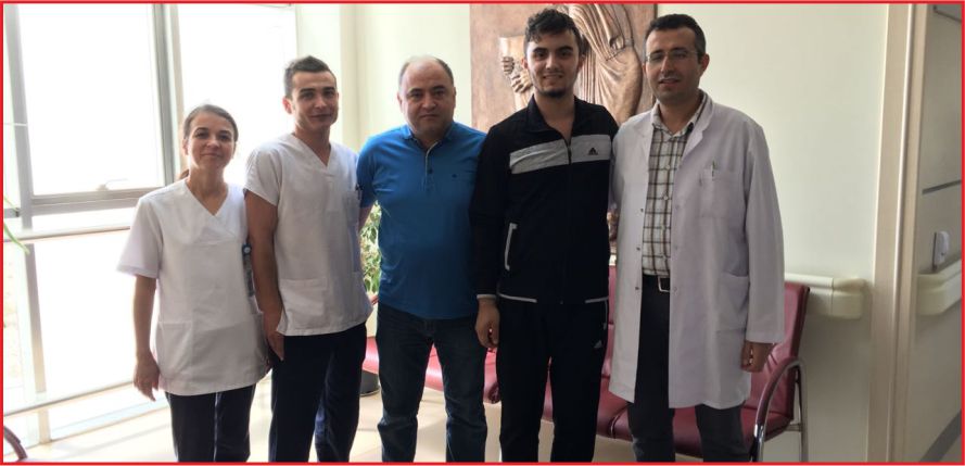 DEVLET HASTANESİNDE YENİDEN HAYATA DÖNDÜ