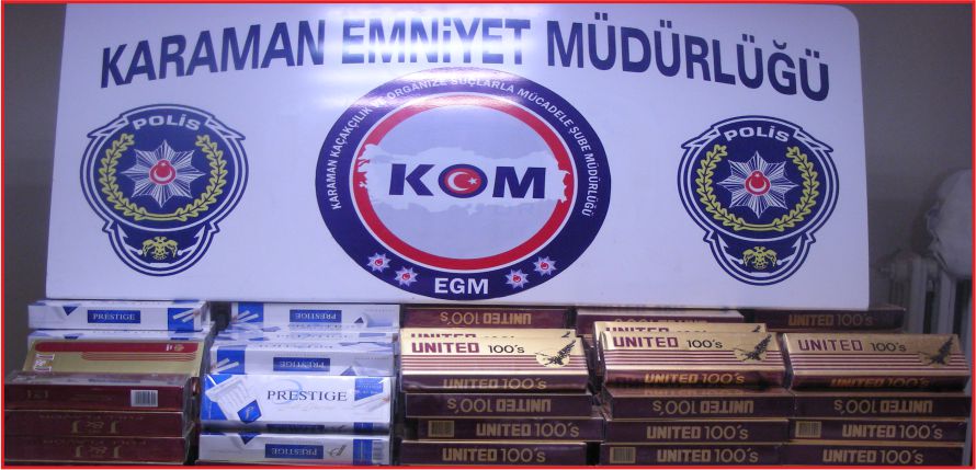 KAÇAK SİGARA ELE GEÇERİLDİ