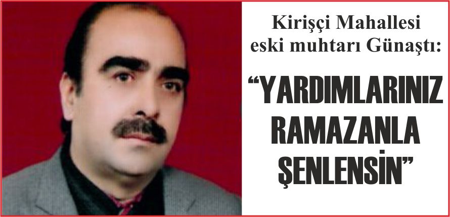 “YARDIMLARINIZ  RAMAZANLA ŞENLENSİN”