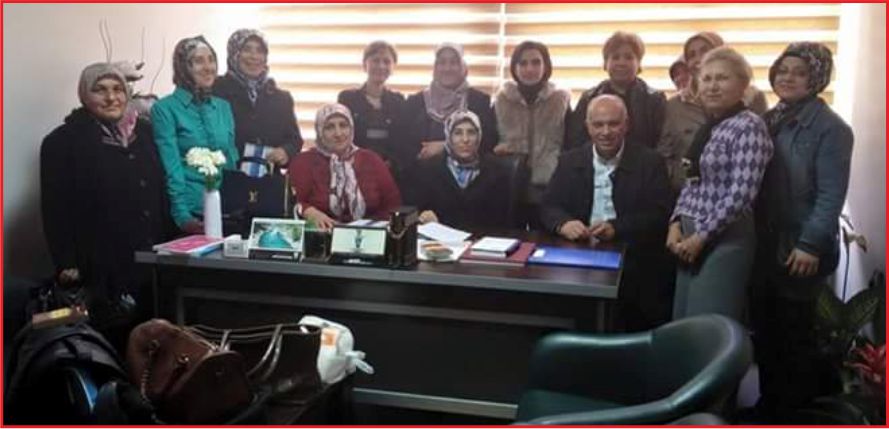 BAŞKAN’DAN  KADIN KOLLARINA ZİYARET