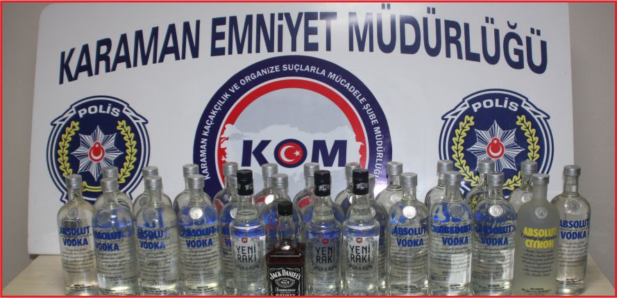 EMNİYETTEN KAÇAK İÇKİ OPERASYONU