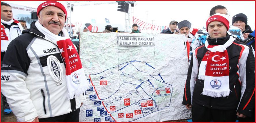 TÜRKİYE SARIKAMIŞ ŞEHİTLERİ İÇİN YÜRÜDÜ