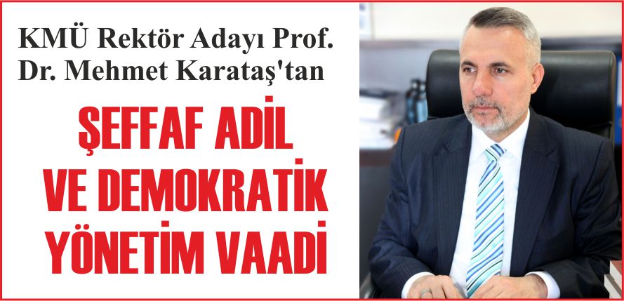 ŞEFFAF ADİL VE DEMOKRATİK YÖNETİM VAADİ