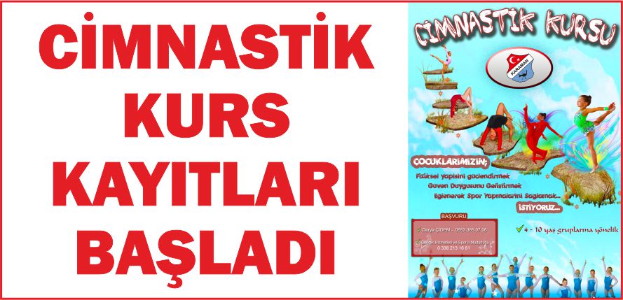 CİMNASTİK KURS KAYITLARI BAŞLADI