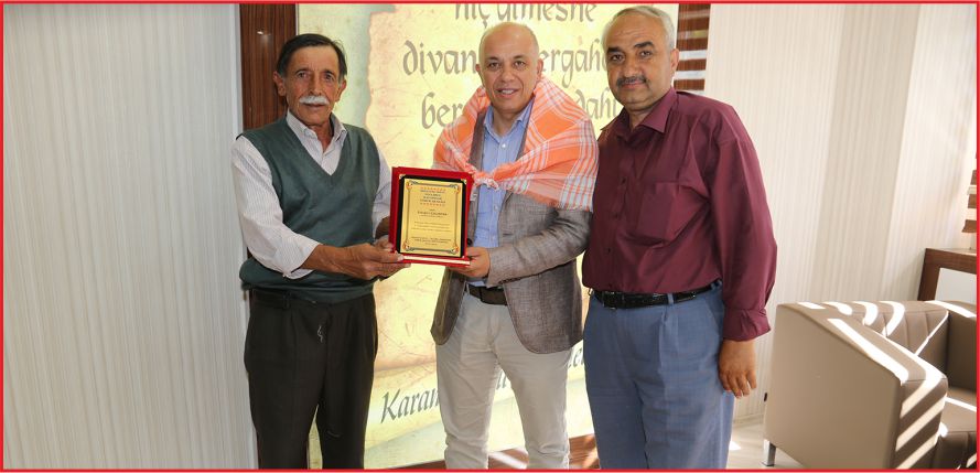 BAŞKAN ÇALIŞKAN’A TEŞEKKÜR PLAKETİ