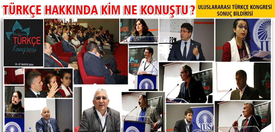 TÜRKÇE KONGRESİ SONUÇ BİLDİRGESİ