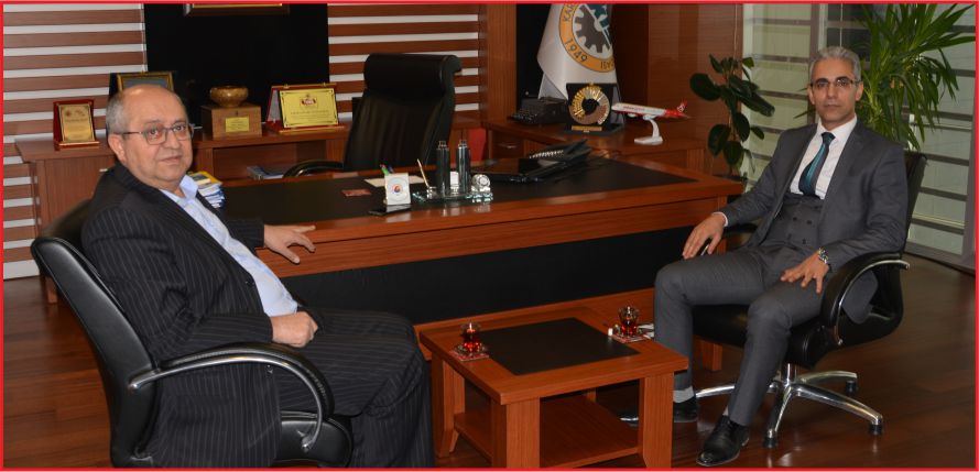 DEFTERDAR  MİNTAŞ&#039;DAN  KTSO BAŞKANI  TOKTAY&#039;A VEDA ZİYARETİ