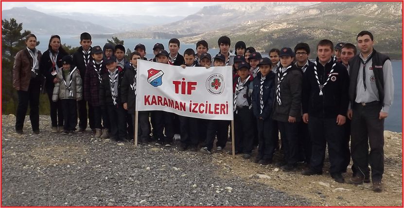 İZCİLERİN ERMENEK ÇIKARTMASI