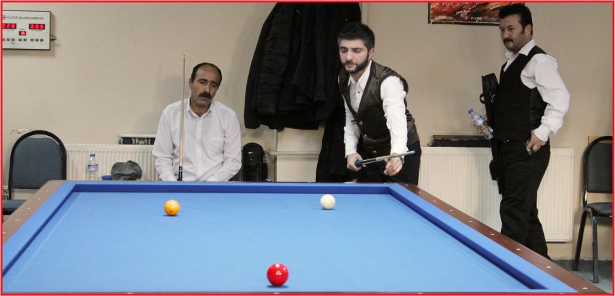 3 BANT BİLARDO İL ŞAMPİYONASI DEVAM EDİYOR