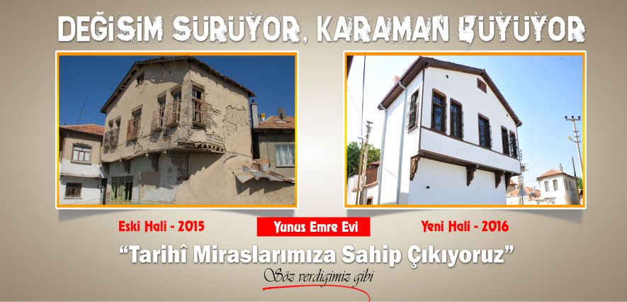 DEĞİŞİM SÜRÜYOR, KARAMAN BÜYÜYOR