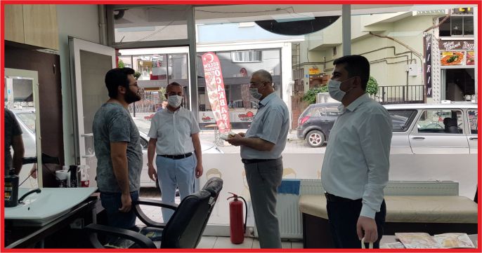 AK PARTİ’DEN BERBER VE KUAFÖRLERE ZİYARET