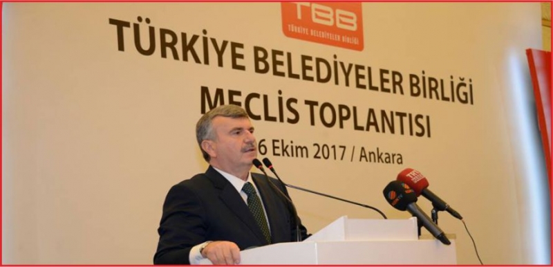 AKYÜREK, TÜRKİYE BELEDİYELER BİRLİĞİ'NİN YENİ BAŞKANI OLDU