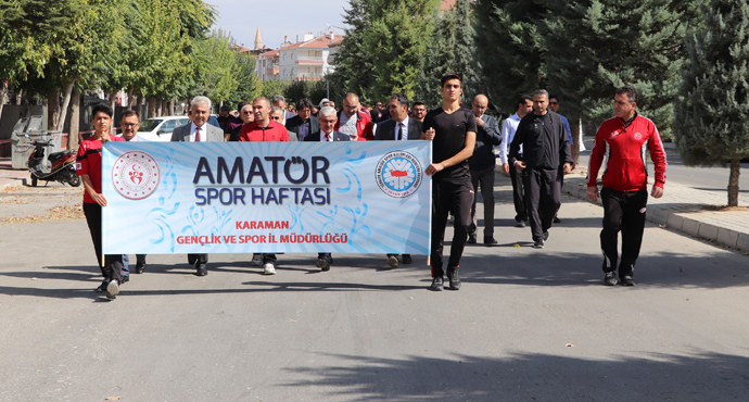 “AMATÖR SPOR HAFTASI" ETKİNLİKLERİ KORTEJ YÜRÜYÜŞÜ İLE BAŞLADI”
