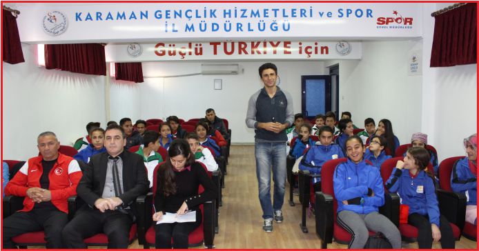 ATLETLERE BAĞIMLILIKLA MÜCADELE KONUSU ANLATILDI