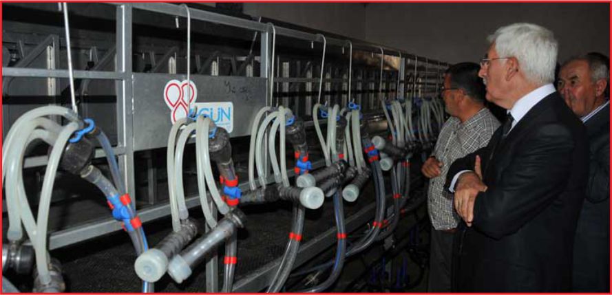 SÜT SAĞIM MERKEZİ İNCELENDİ