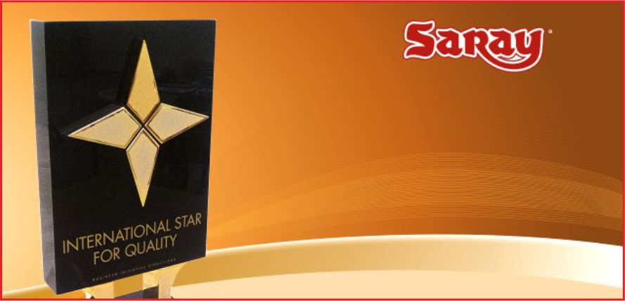 SARAY BİSKÜVİ KALİTESİNE ULUSLARARASI ÖDÜL!