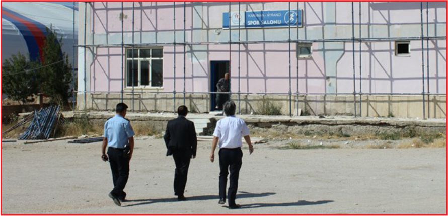 AYRANCI’DA KAPALI SPOR SALONU YENİLENİYOR