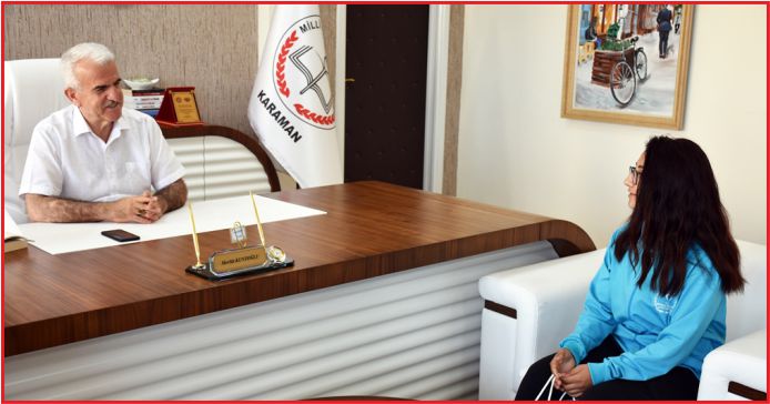 BAŞARILI JUDOCUDAN İL MÜDÜRÜ KUNTOĞLU’NA ZİYARET