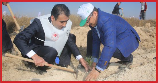 BAŞKAN KALAYCI FİDAN DİKME TÖRENİNE KATILDI