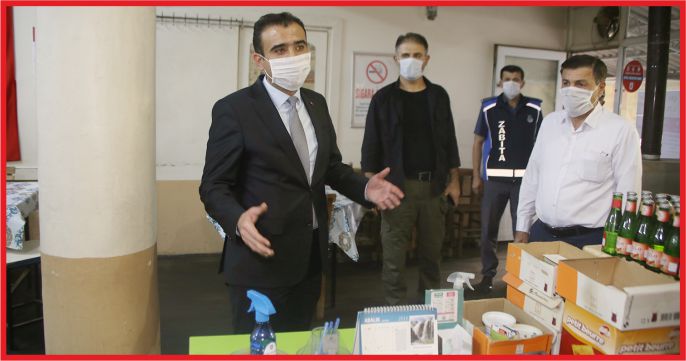 BAŞKAN KALAYCI’DAN KORONAVİRÜS DENETİMİ