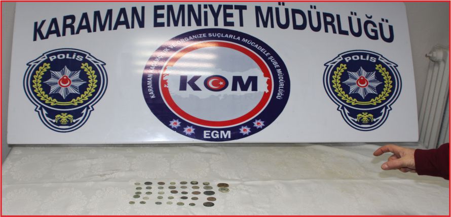 TARİHİ SİKKELER ELE GEÇİRİLDİ