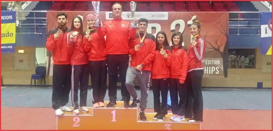 KADIN TEKVANDOCULARIMIZ AVRUPA ŞAMPİYONU