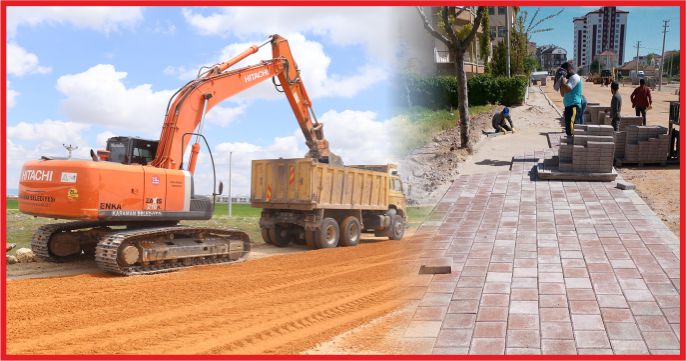 BELEDİYE ÇALIŞMALARINA HIZ VERDİ