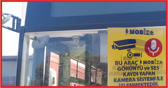 BELEDİYE OTOBÜSLERİNE GÜVENLİK KAMERASI TAKILDI