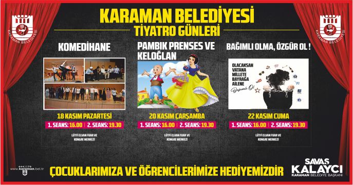 BELEDİYEDEN ÇOCUKLARA TİYATRO ETKİNLİĞİ