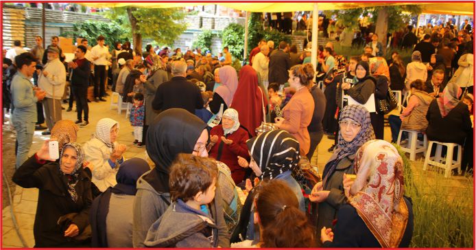 BİNLERCE KİŞİ HOŞGÖRÜ SOFRASINDA BULUŞTU