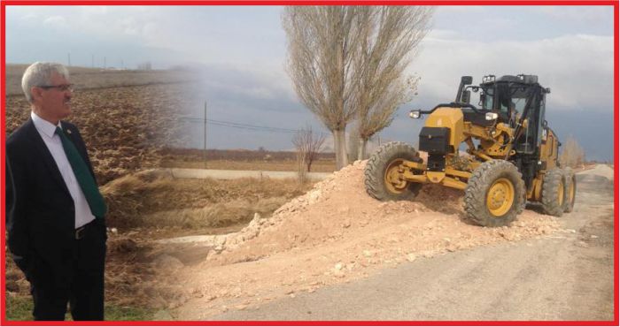 BÖLÜKYAZI'DA YOL GENİŞLETME ÇALIŞMALARI BAŞLADI